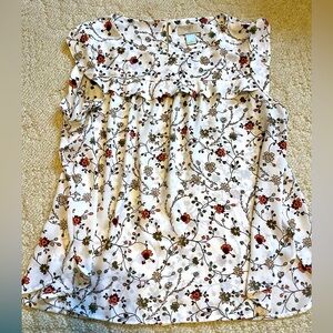 Loft work shell top. Flowy. Size Large.